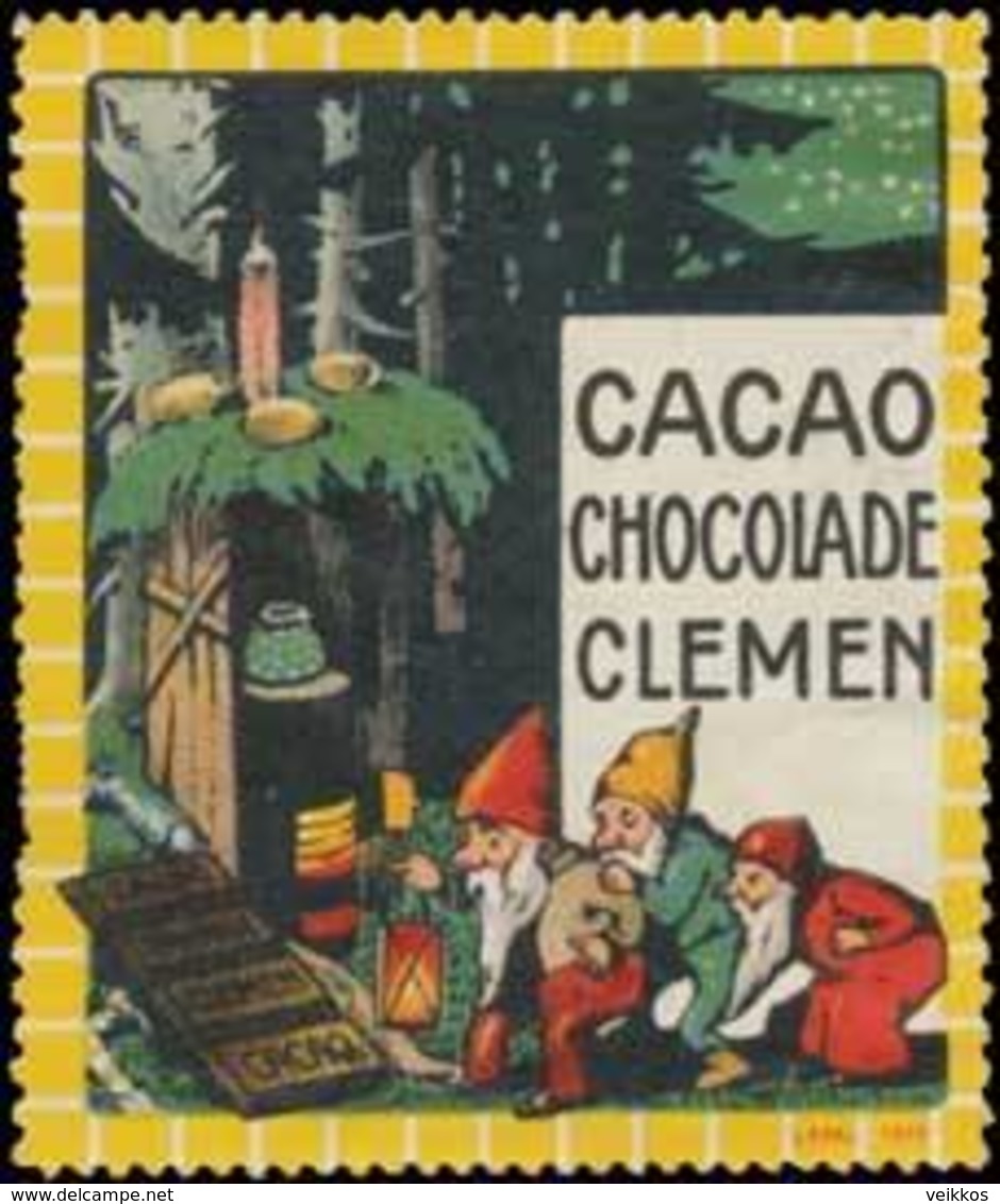 Döbeln: Cacao-Chocolade Reklamemarke - Erinnofilie