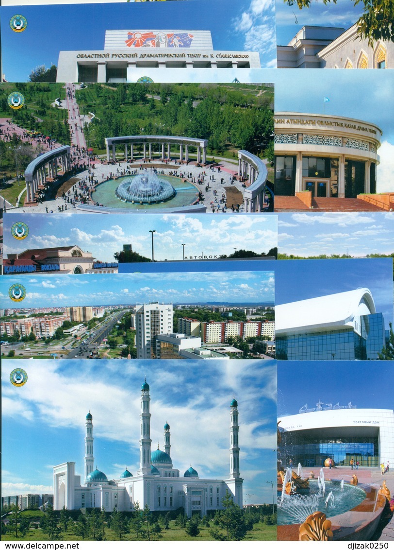 Kazakhstan 2018. A Set Of 18 Post Cards With Views Of Karaganda. - Kazakhstan