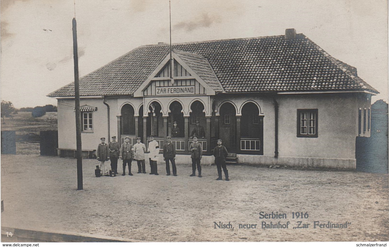 AK Nisch Niš Ниш Bahnhof Zar Ferdinand Gare železnička Stanica железничка станица Serbien Serbia Serbie Srbija Србија - Serbien