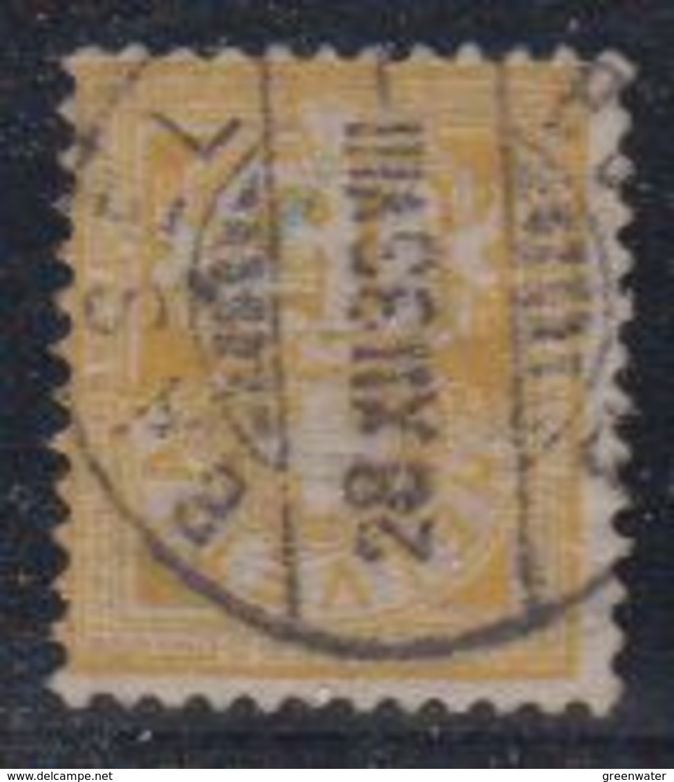 Switzerland 1882 Ziffernmuster 15c Faserpapier Used Basel 28 XII 83 (42728J) - Gebruikt