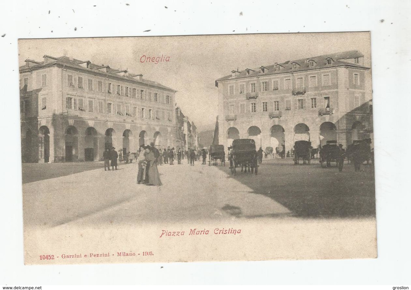 ONEGLIA 10452 PIAZZA MARIA CRISTINA 1903 - Imperia