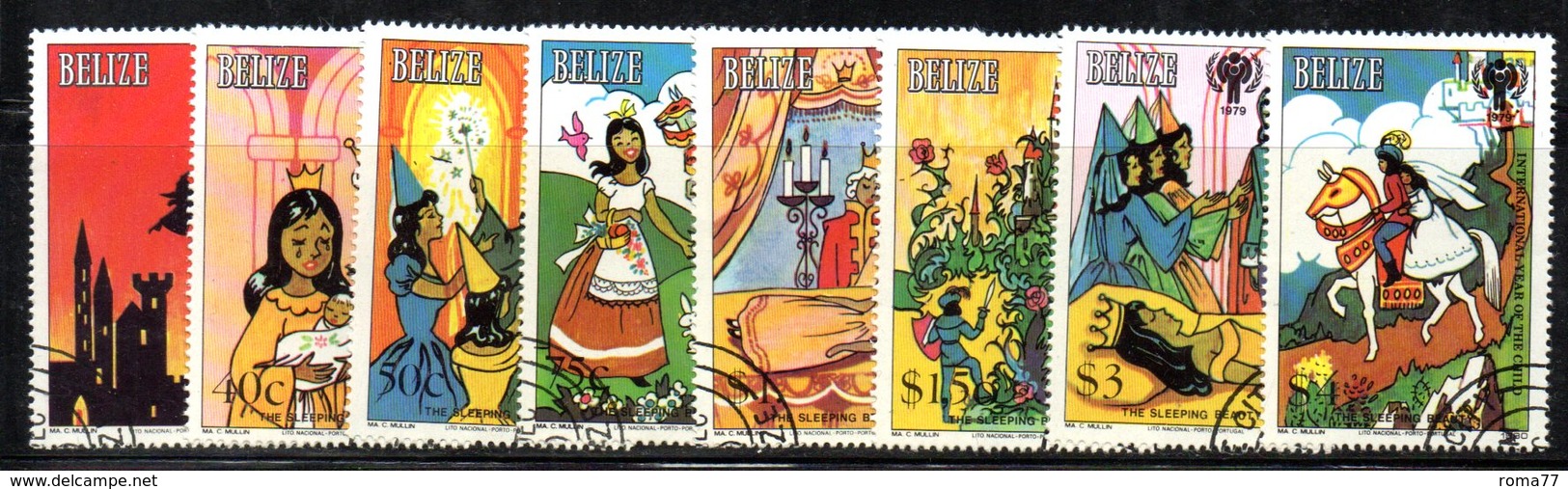 CI1171 - BELIZE 1980 , Serie Yvert N. 495/502 Usata (2380A)  Infanzia - Belize (1973-...)