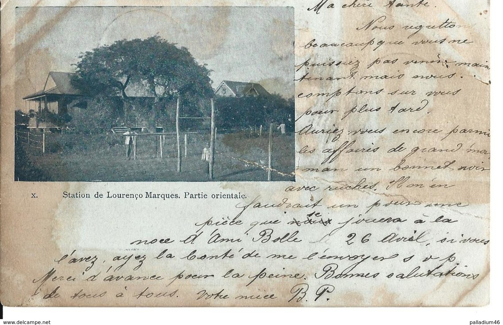 AFRIQUE - MOZAMBIQUE MAPUTO Station De Lourenço Marques, Partie Orientale - Circulé Le 10.04.1902 Vers Le Crêt Du Locle - Mozambique