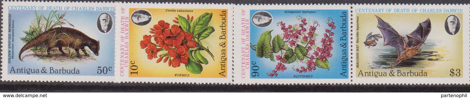 Antigua & Barbuda - Darwin Set MNH SG 743-746 - Antigua E Barbuda (1981-...)