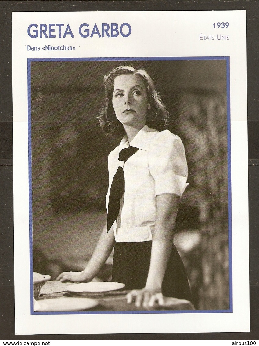 PORTRAIT DE STAR 1939 ETATS UNIS USA - ACTRICE GRETA GARBO NINOTCHKA - ACTRESS CINEMA - Foto