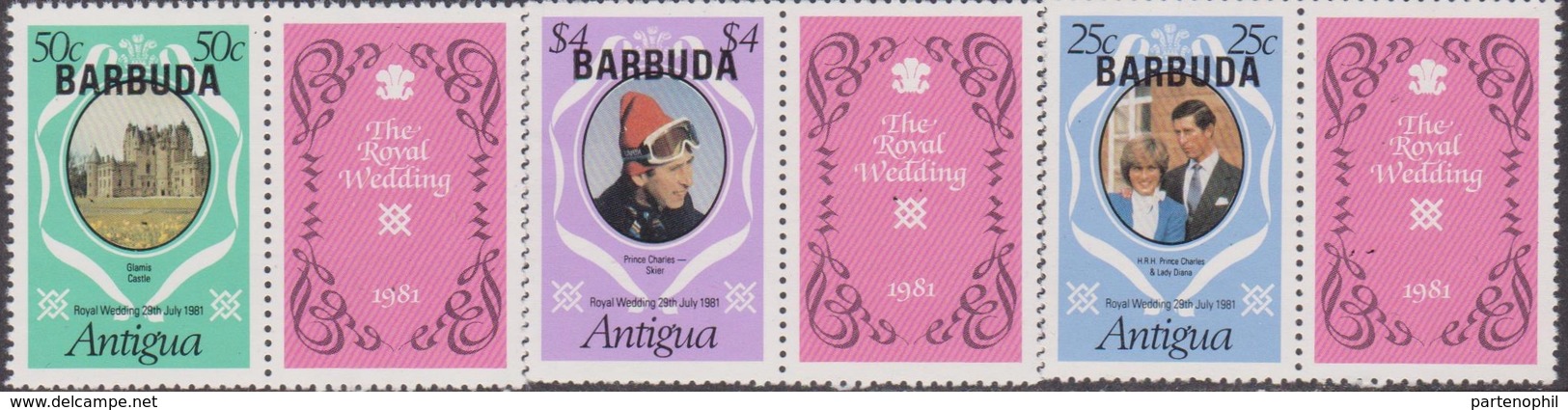 Antigua & Barbuda - Diana Set MNH - Antigua E Barbuda (1981-...)