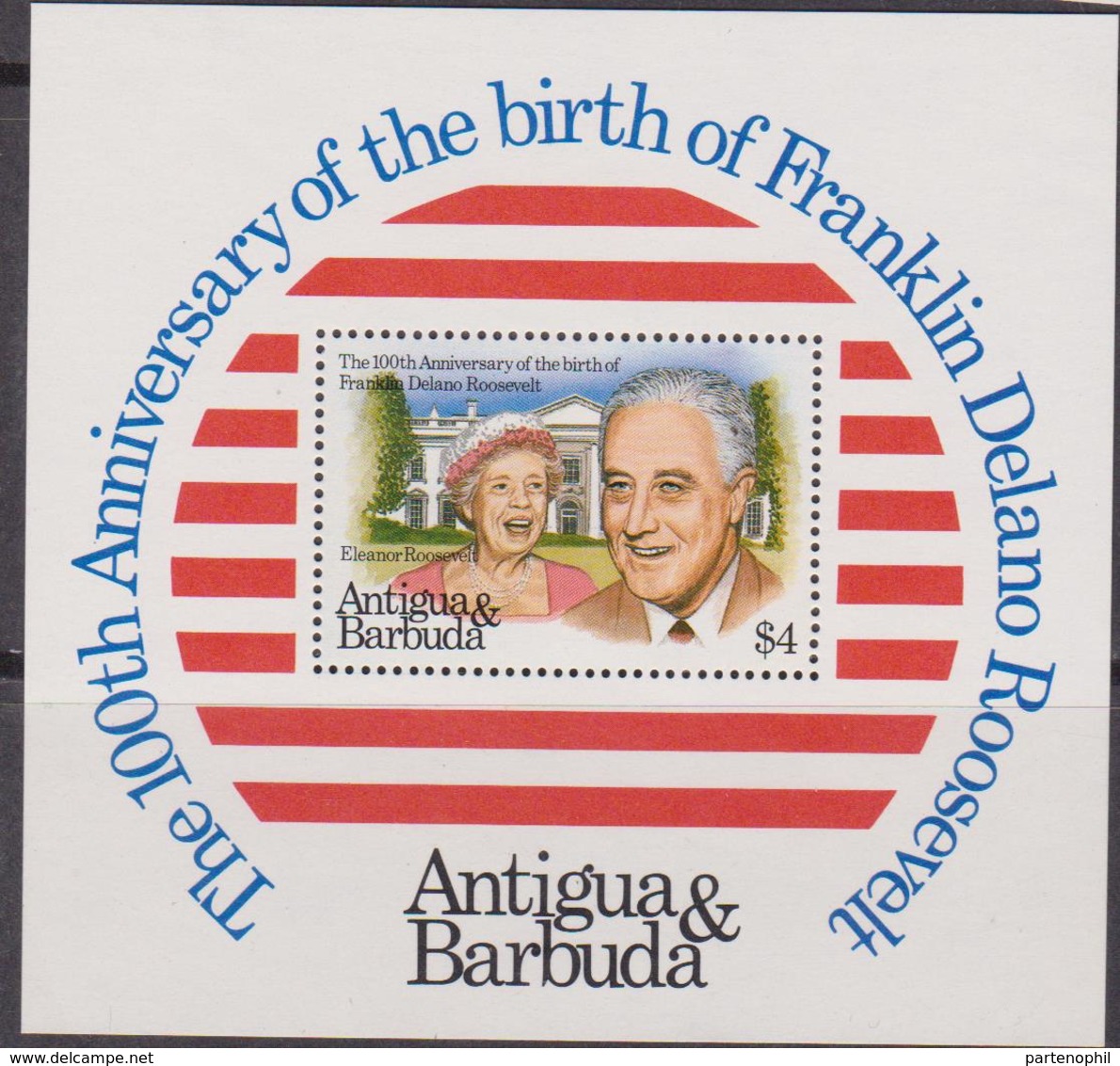 Antigua & Barbuda - Roosevelt Sheet  MNH - Antigua E Barbuda (1981-...)