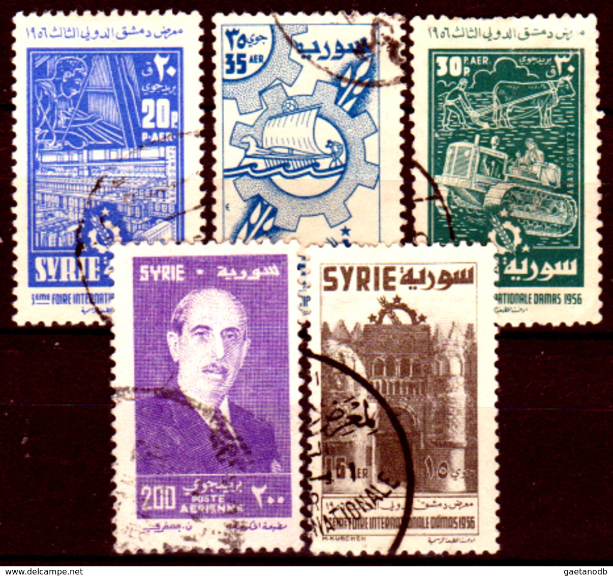 Siria-00167 - Posta Aerea 1956 (o) Used - Senza Difetti Occulti. - Siria