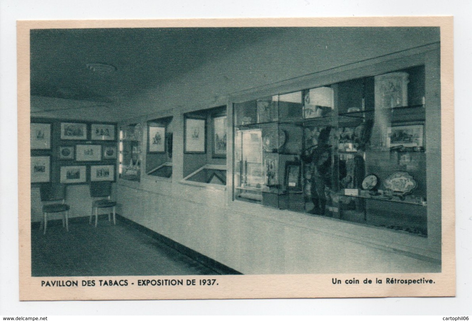 - CPA PARIS (75) - EXPOSITION DE 1937 - PAVILLON DES TABACS - Un Coin De La Rétrospective - - Expositions