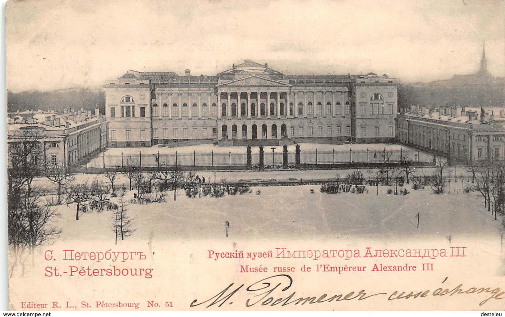 Musée Russe De L' Empereur Nicolas III Sint-Petersburg RUSSIA 1908 - Russie