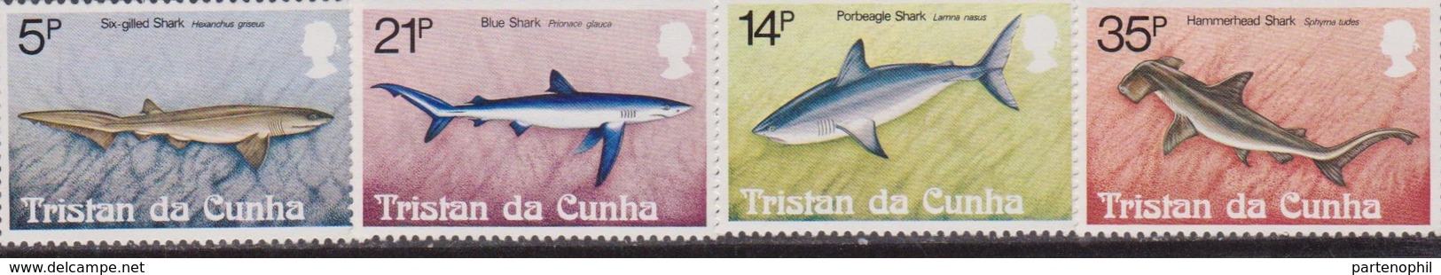 Tristan Da Cunha  - Pesci Fishes Set MNH - Tristan Da Cunha