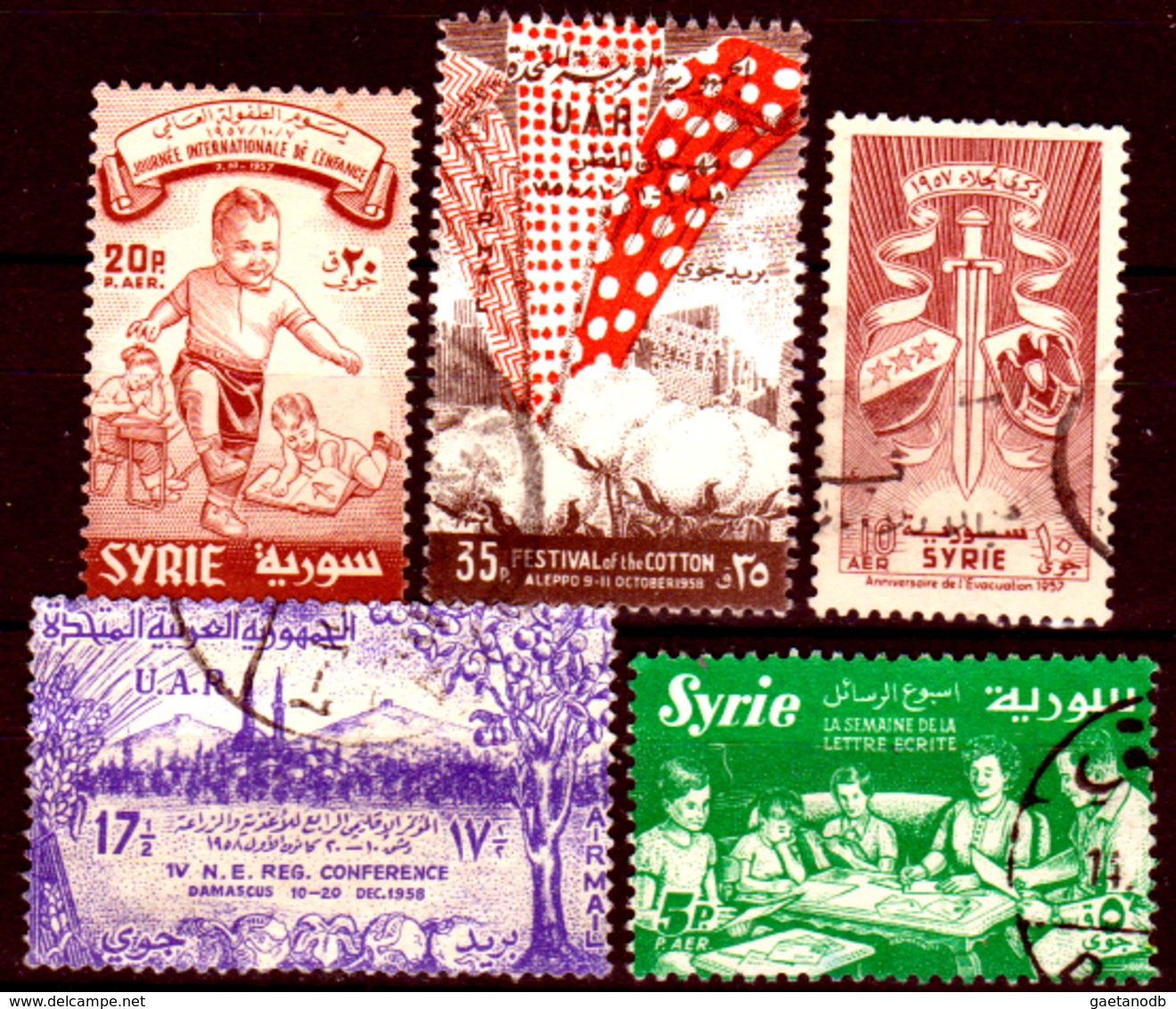 Siria-00169 - Posta Aerea 1957 (++/o) MNH/Used - Senza Difetti Occulti. - Siria