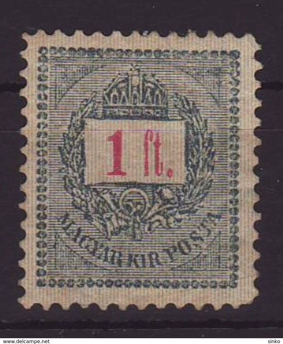 1889. Black Number 1Ft. Stamp - Unused Stamps