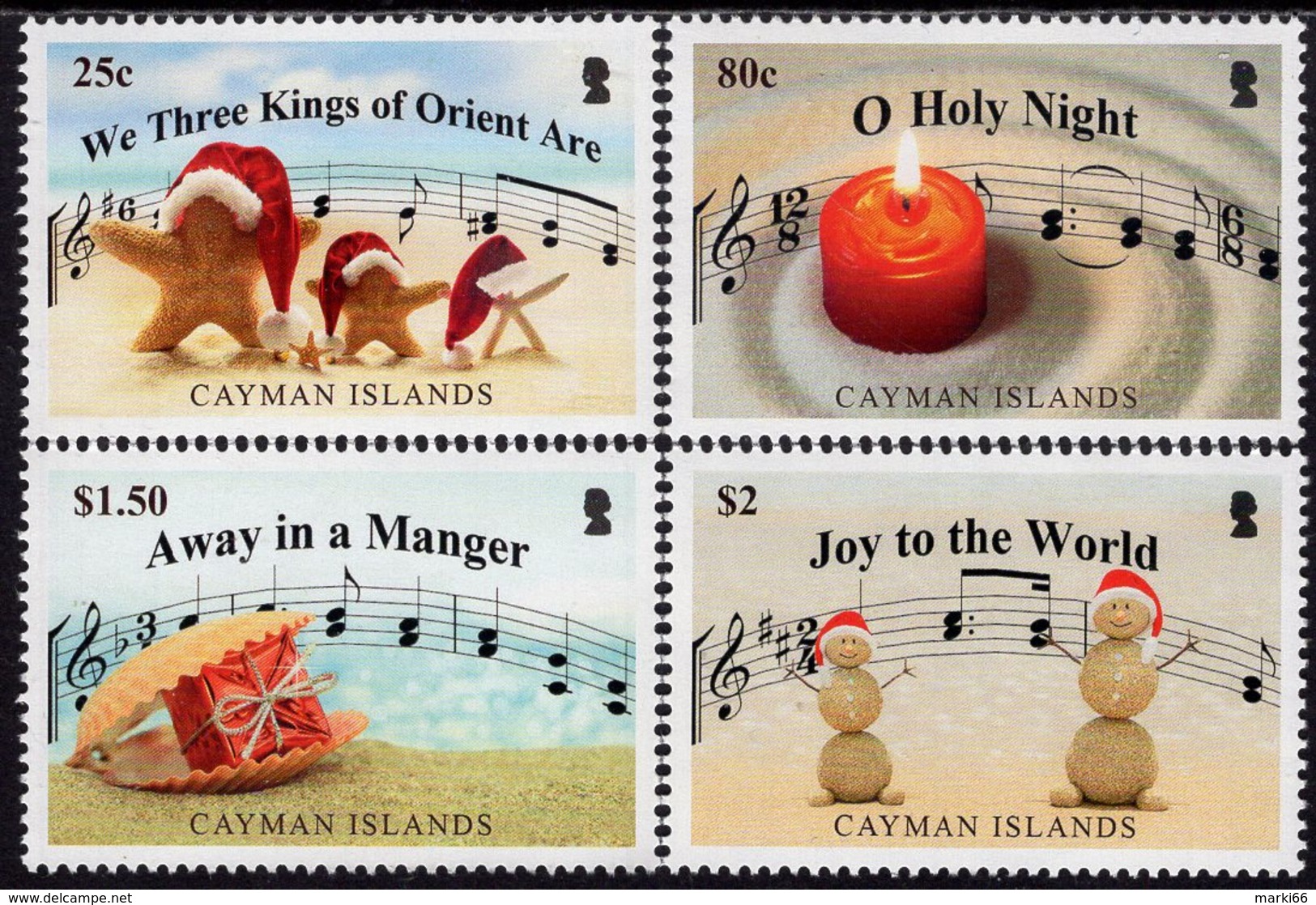 Cayman Islands - 2018 - Christmas - Hymns - Mint Stamp Set - Cayman Islands