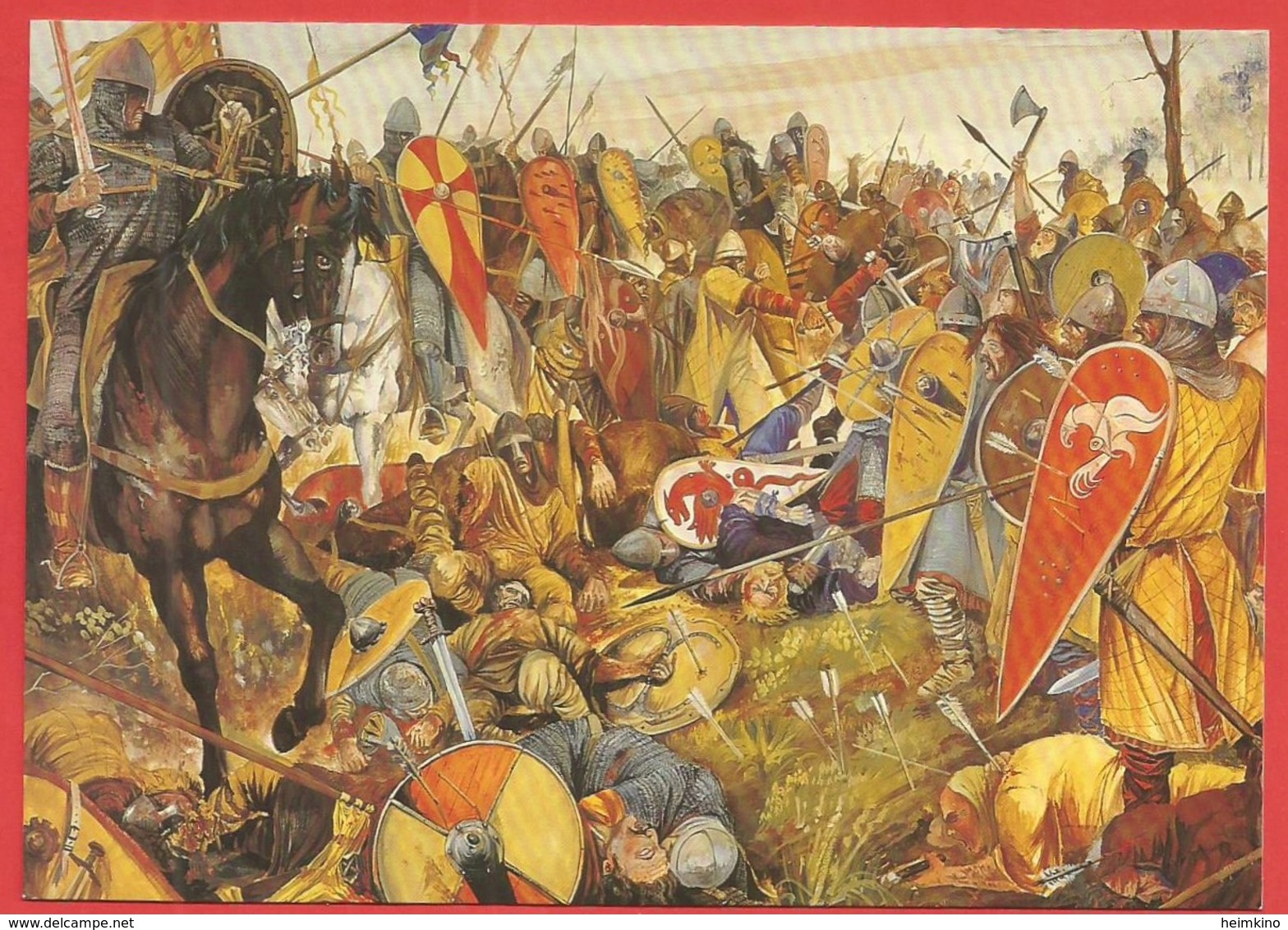 Battle Abbey, East Sussex, Battle Of Hastings, Saxons And Normans At Battle 1066 - Peintures & Tableaux