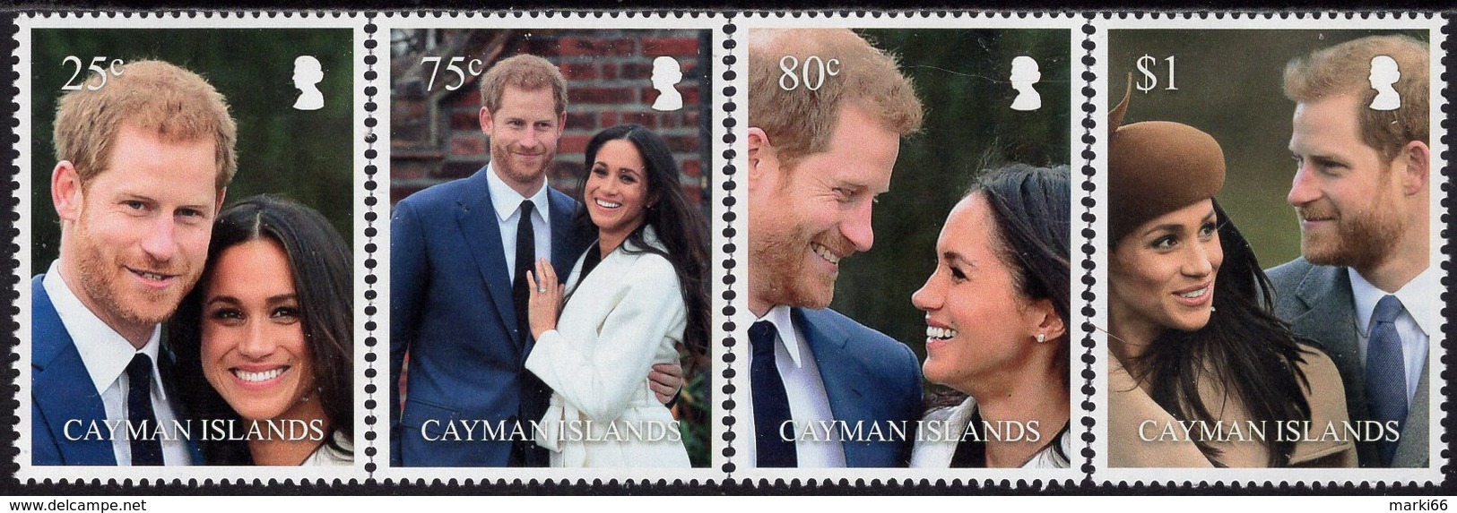 Cayman Islands - 2018 - Royal Wedding - Duke And Duchess Of Sussex - Mint Stamp Set - Cayman Islands