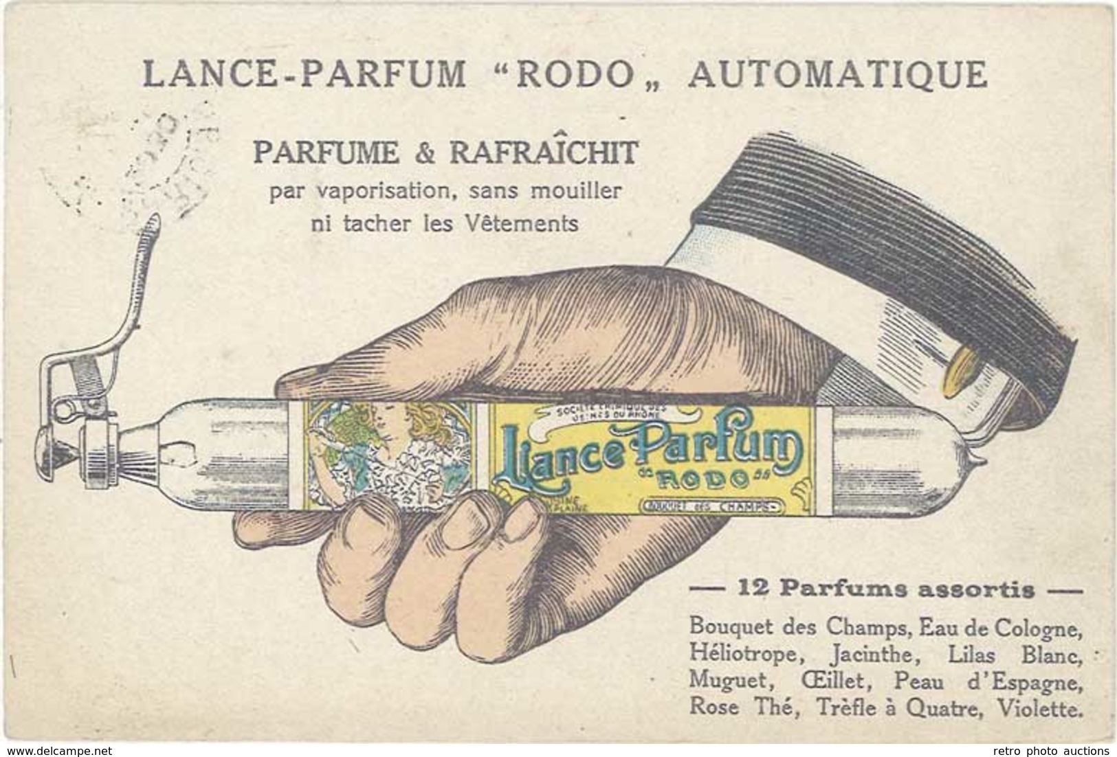 TB Lance-Parfum « Rodo », Dessin De Mucha - Publicité