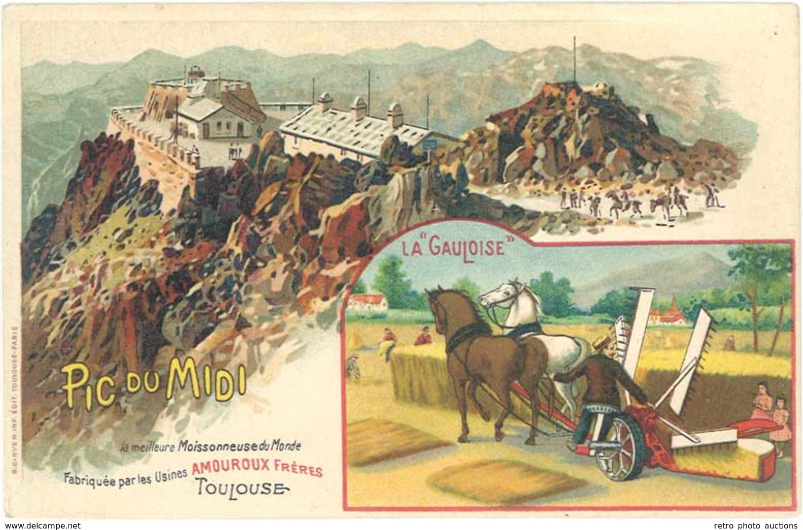 TB Amouroux Frères, Toulouse – Pic Du Midi – La Gauloise - Reclame