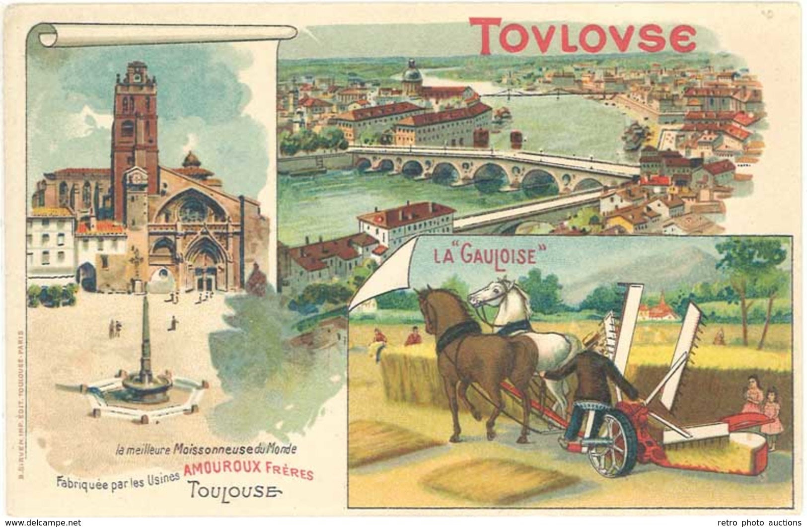 TB Amouroux Frères, Toulouse – La Gauloise , Foins - Publicité