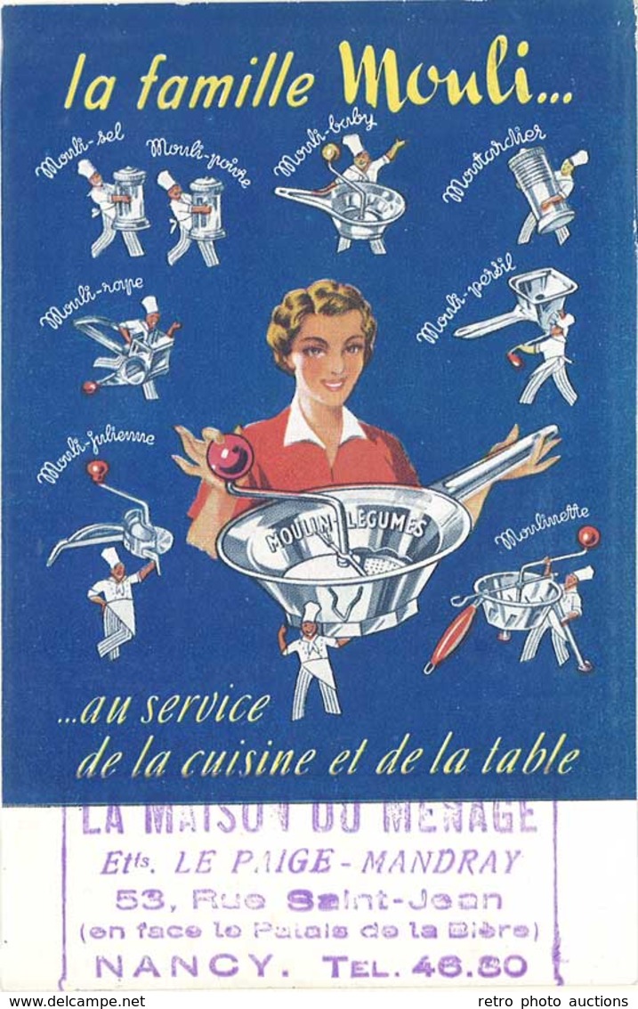 TB La Famille Mouli … ( La Maison Du Ménage, Nancy ) - Publicité