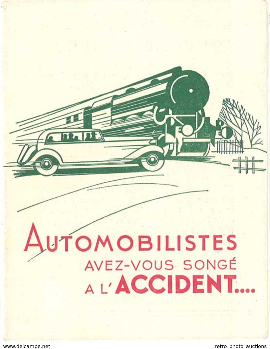 TB La Préservatrice Assurances, Paris ( Train, Voiture ) - Reclame