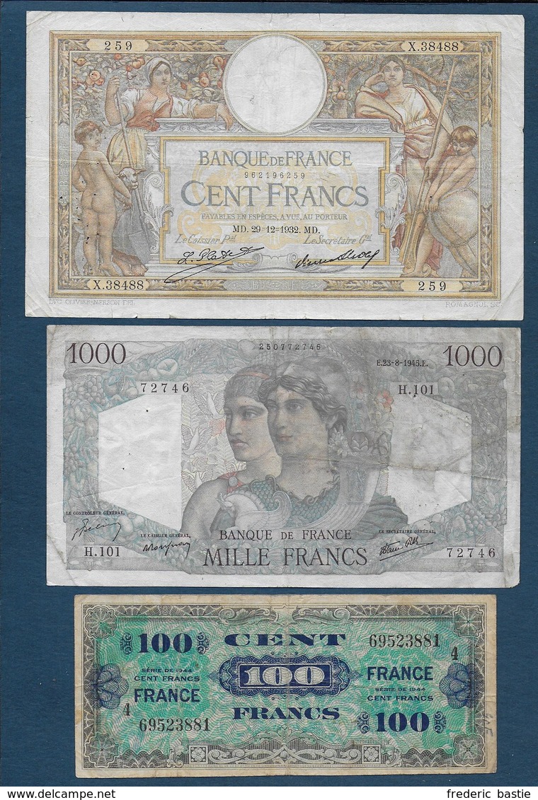 Lot De 3 Billets - Autres & Non Classés