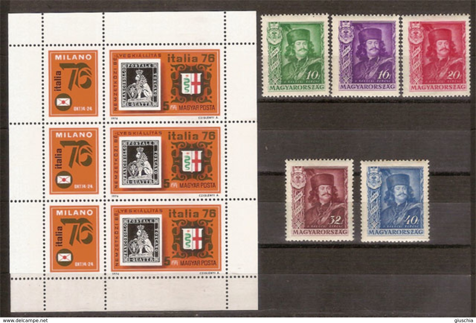 (Fb).Ungheria.1935/76.Lotto.Serie 5 Val. Nuovi + 3 Val.in Foglietto (204-18) - Collections