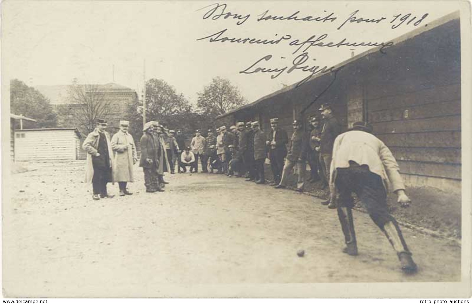 TB Militaire – Carte-Photo – Prisonniers De Guerre, Jeu De Boules - Sonstige & Ohne Zuordnung