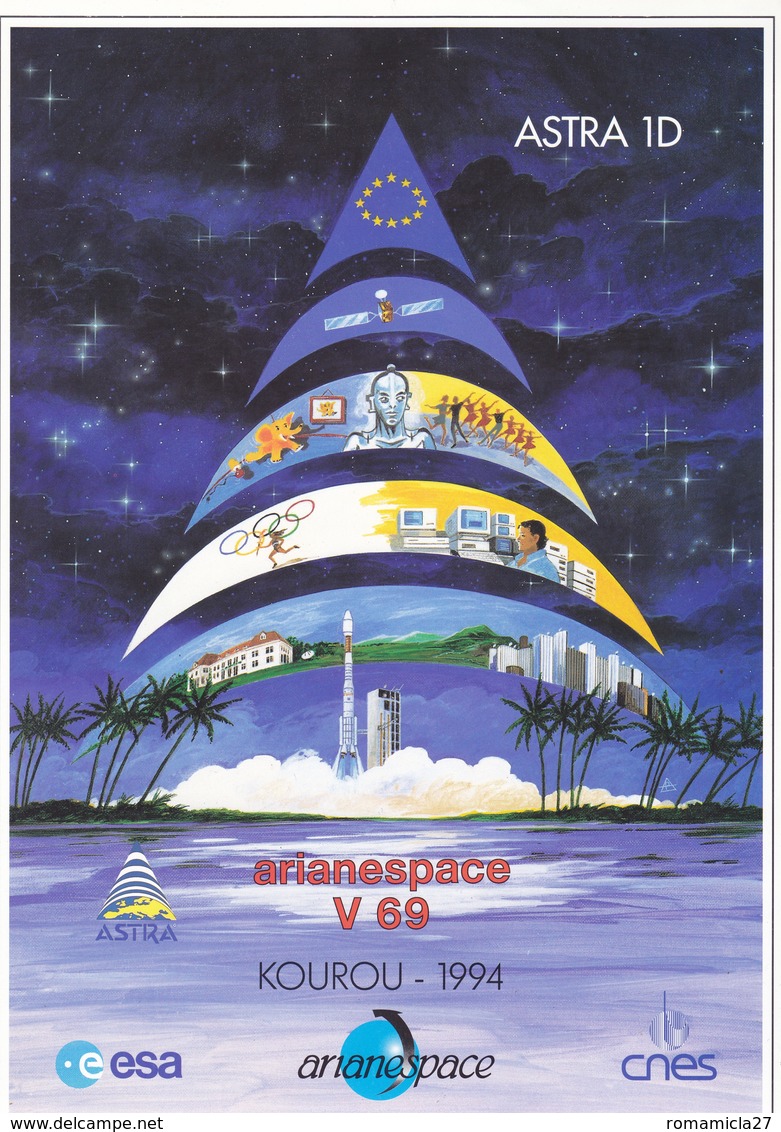 France Arianespace V 69 Affiche Neuve - Other & Unclassified