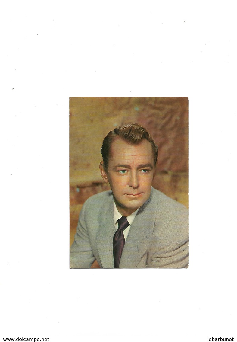 Carte Postale Artiste Alan Ladd - Artistes