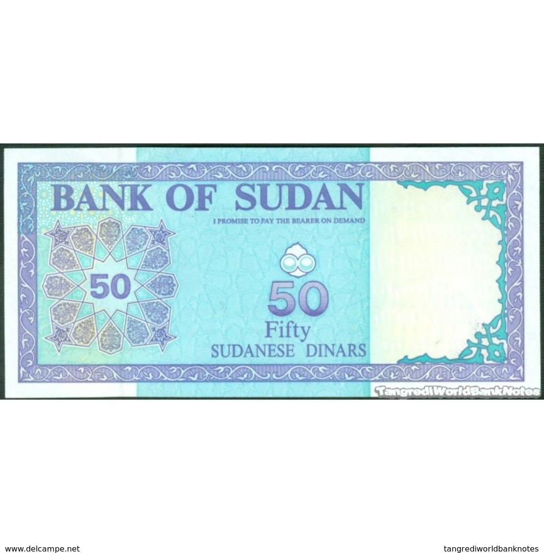 TWN - SUDAN 54d3 - 50 Dinars 1992 Prefix PB UNC - Sudan