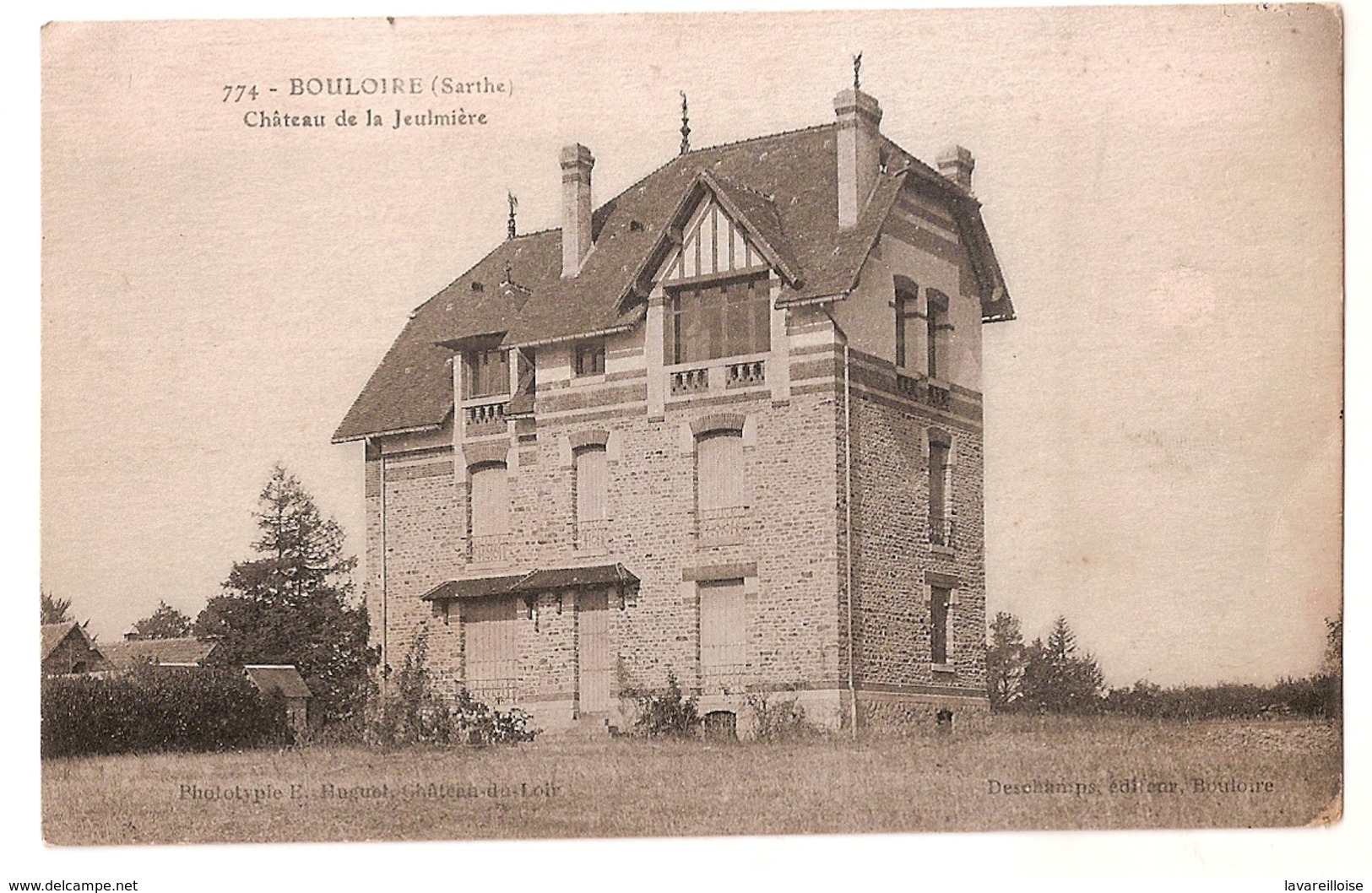 CPA 72 BOULOIRE CHATEAU DE LA JEULMIERE RARE BELLE CARTE !! - Le Crotoy