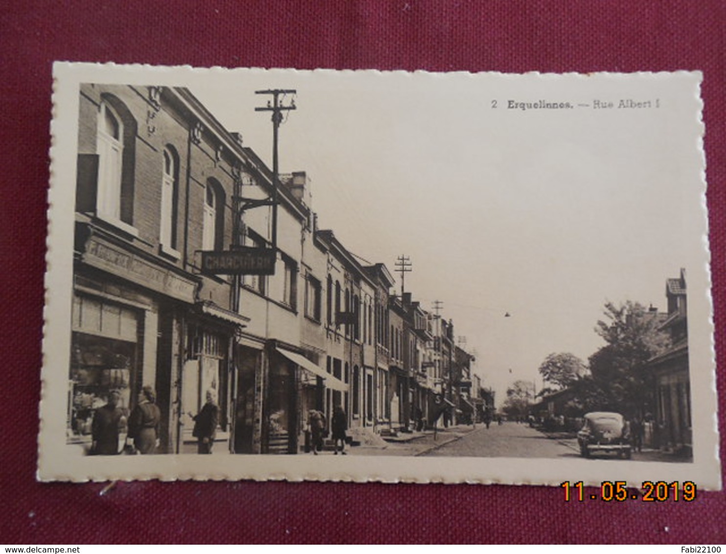 CPSM - Erquelinnes - Rue Albert 1er - Erquelinnes