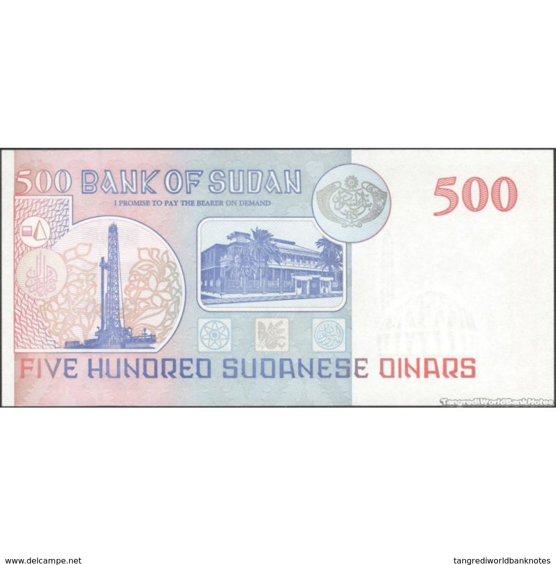 TWN - SUDAN 58b - 500 Pounds 1998 Prefix RK UNC - Sudan