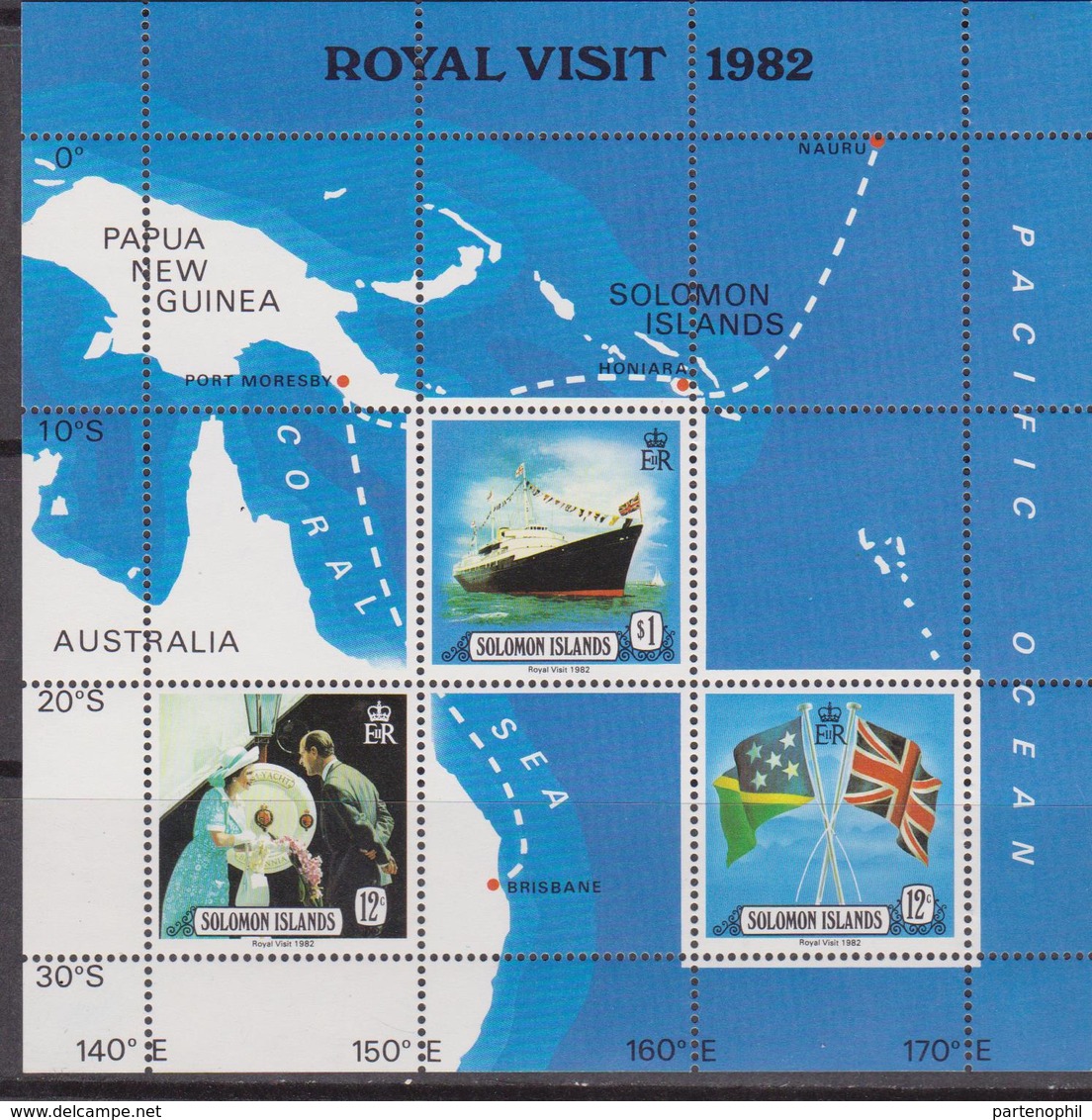 Solomon Is.- Royal Visit  Sheet MNH - Altri - Oceania