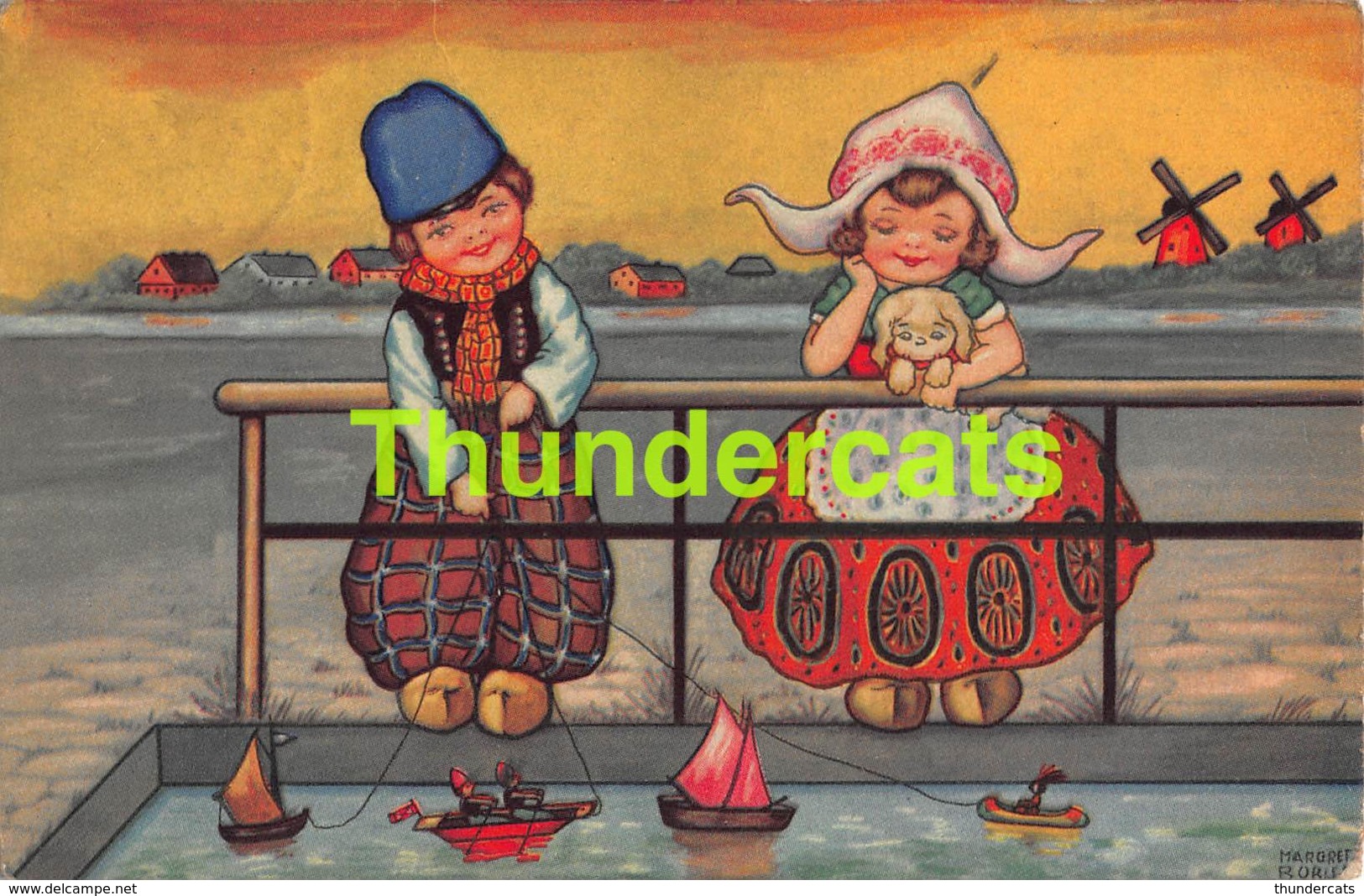 CPA ILLUSTRATEUR MARGRETT BORIS ENFANT COMIQUE ARTIST SIGNED CHILDREN CARD COMIC - Boriss, Margret