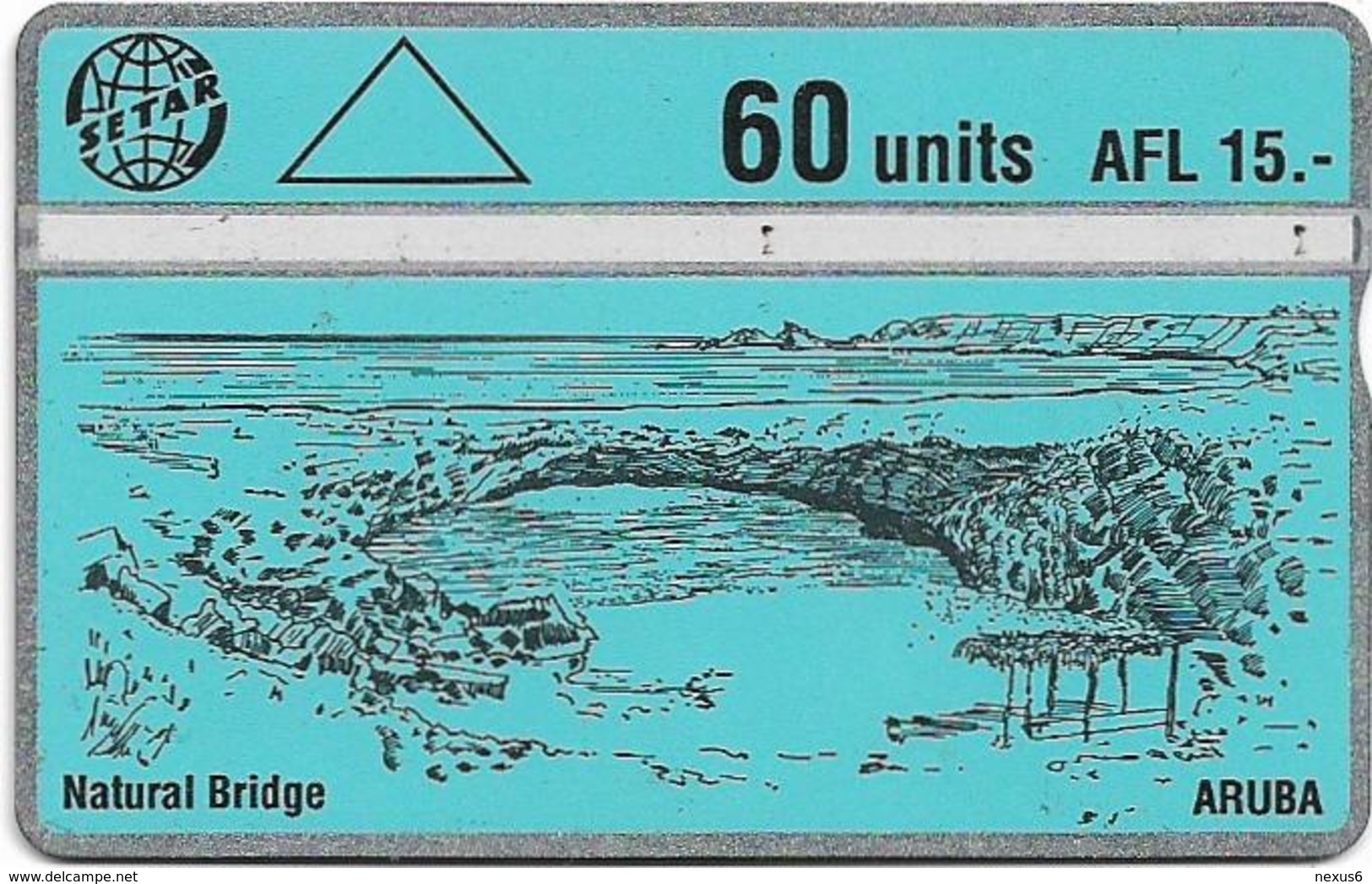 Aruba - Setar - L&G - Natural Bridge - 251B - 1992, 60U, Used - Aruba