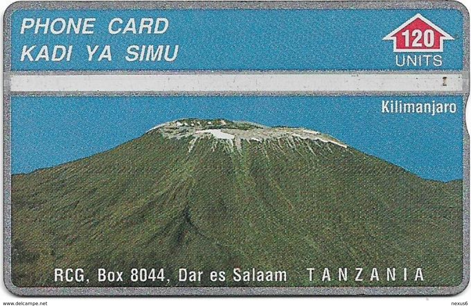 Tanzania - RCG - L&G - Mount Kilimanjaro Mountain - 402A - 1994, 120U, Used - Tanzania