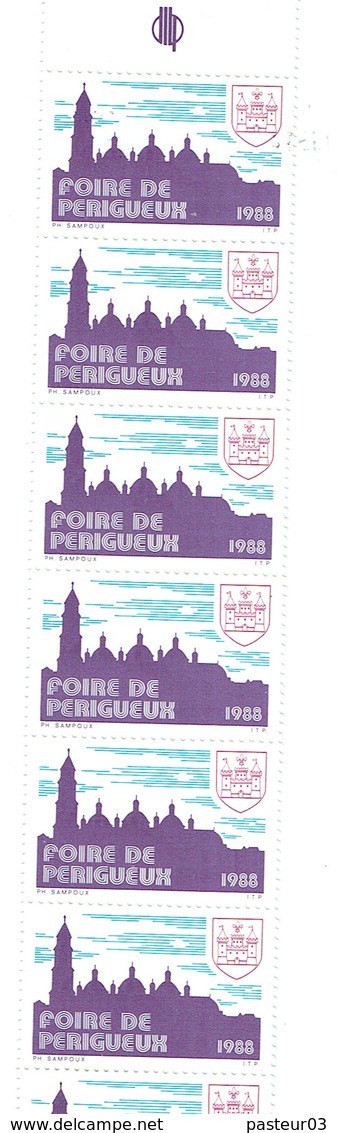 Périgueux Foire De Périgueux 1988 Bande De 10 Vignettes - Autres & Non Classés