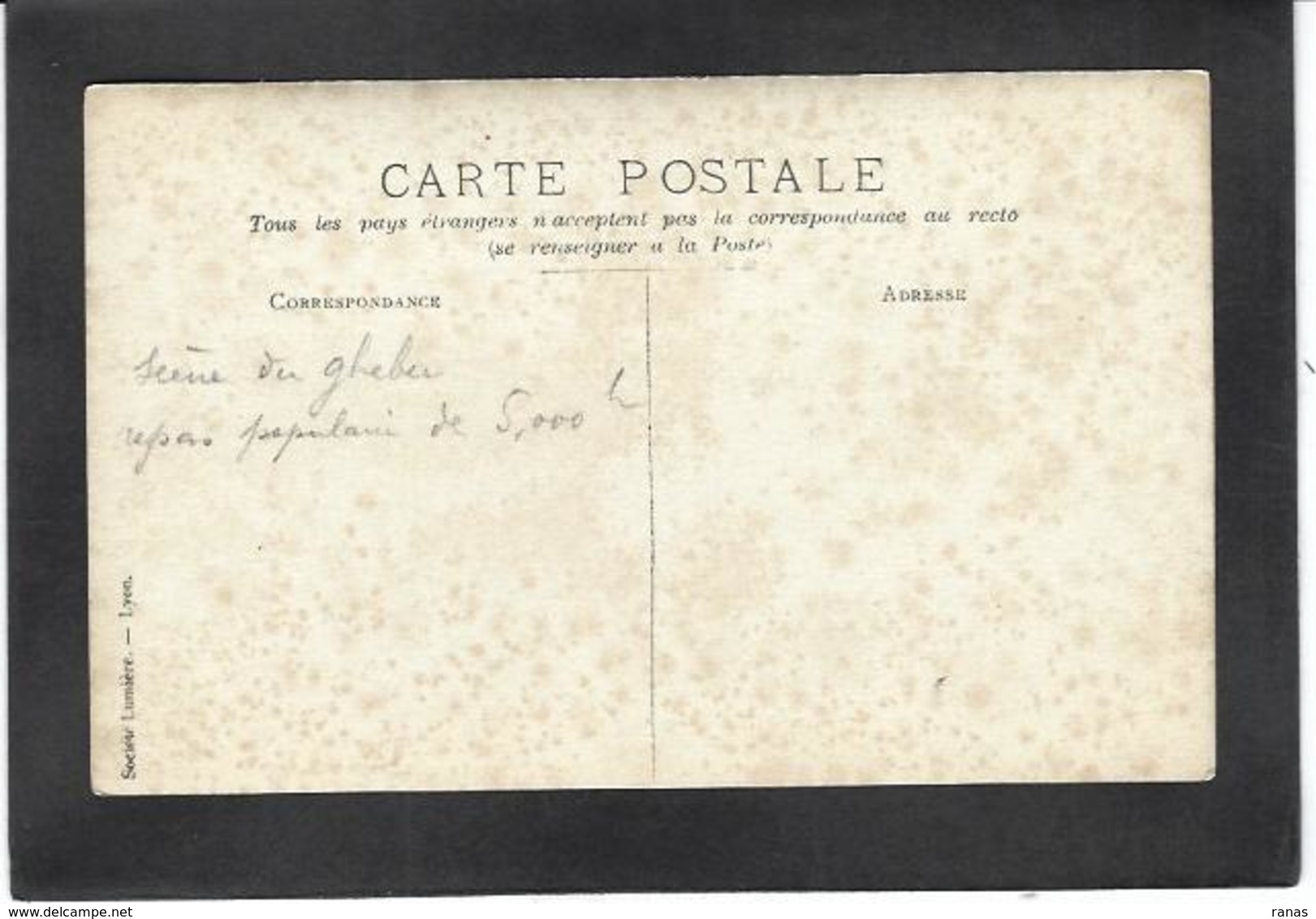 CPA ERYTHREE Carte Photo RPPC Non Circulé Voir Texte Scan Du Dos - Eritrea