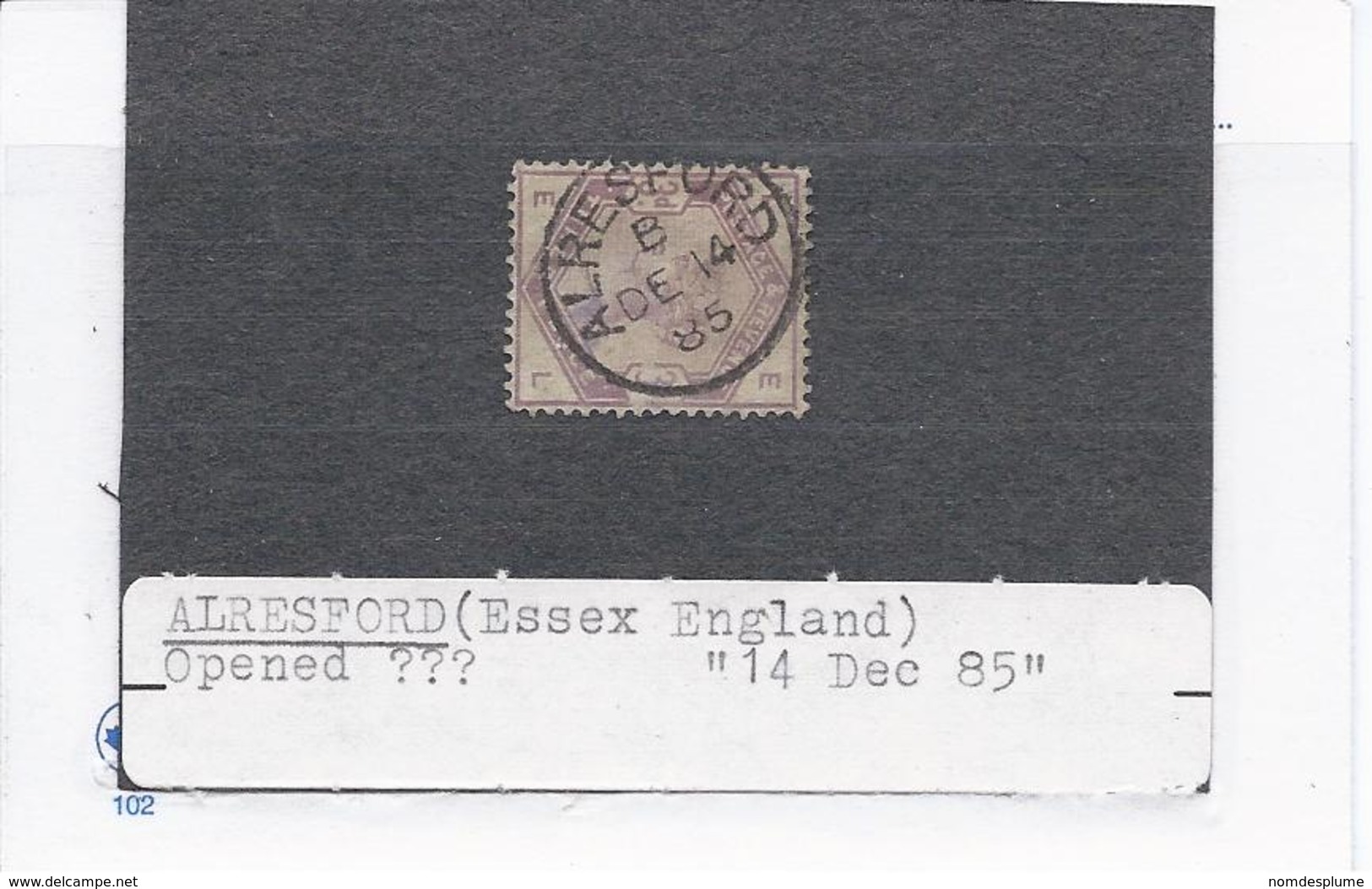 15249) UK GB Postmark Cancel England - Usati