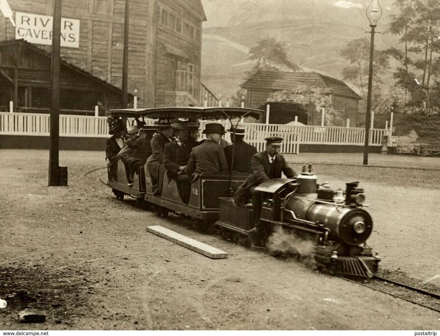 MINIATURE TRAIN ST EARLS COURT EXHIBITION  RAILWAY CHEMIN DE FER 21* 16 CM Fonds Victor FORBIN 1864-1947 - Trenes