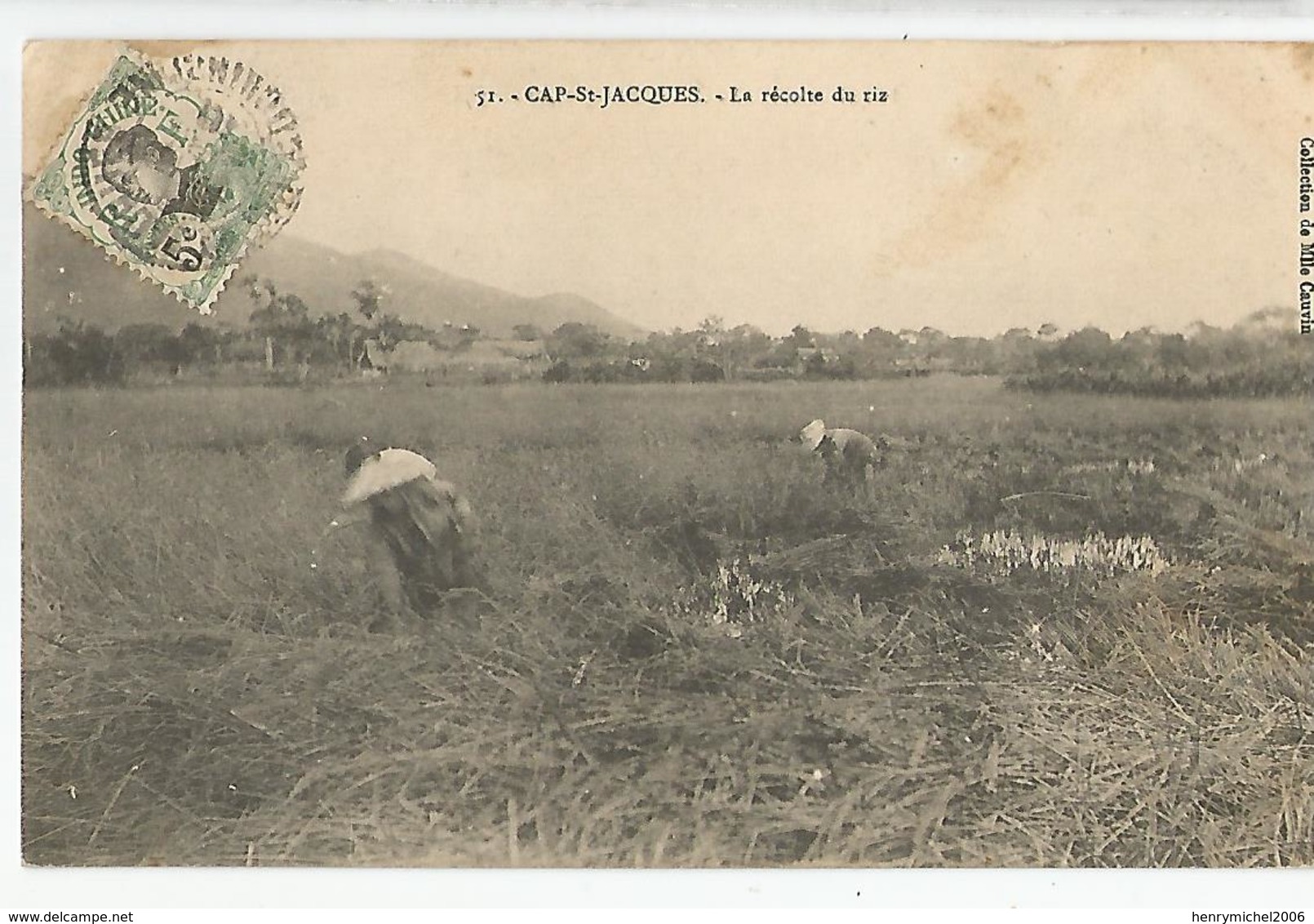 Viet Nam - Tonkin Cap St Jacques La Récolte Du Riz Ed Coll. Melle Cauvin - Vietnam