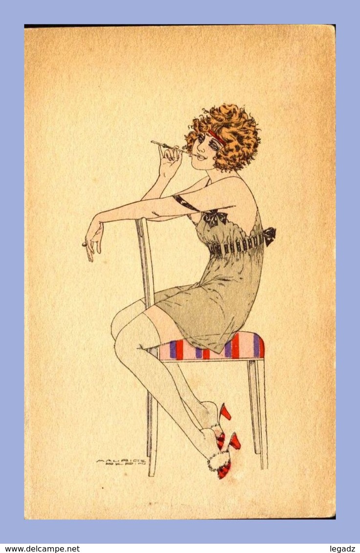 CPA - Illustration Grivoise (Maurice Pepin) - Fumeuse En Tenue Légère - Pepin