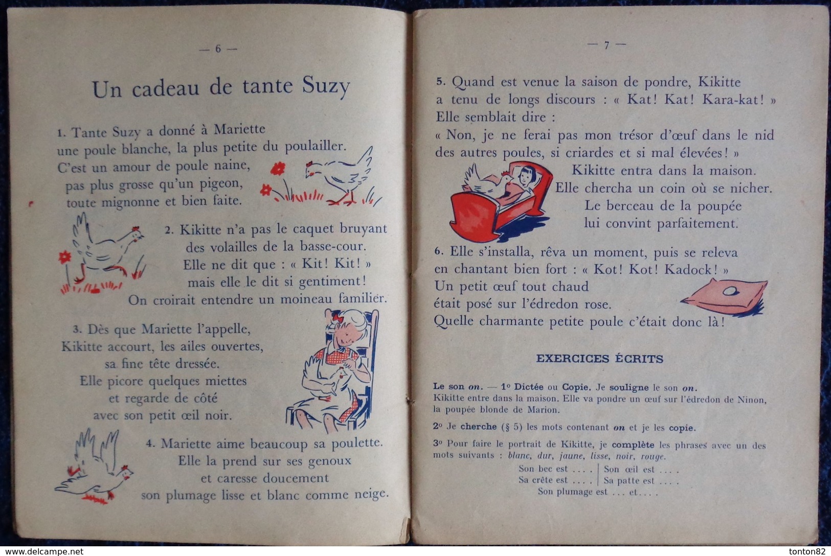 Mme Picard - Mlle B. Jughon - Printemps Au Moulin Bleu - 1er Livre De Lecture Courante - Librairie Armand Colin - (1951) - 6-12 Anni