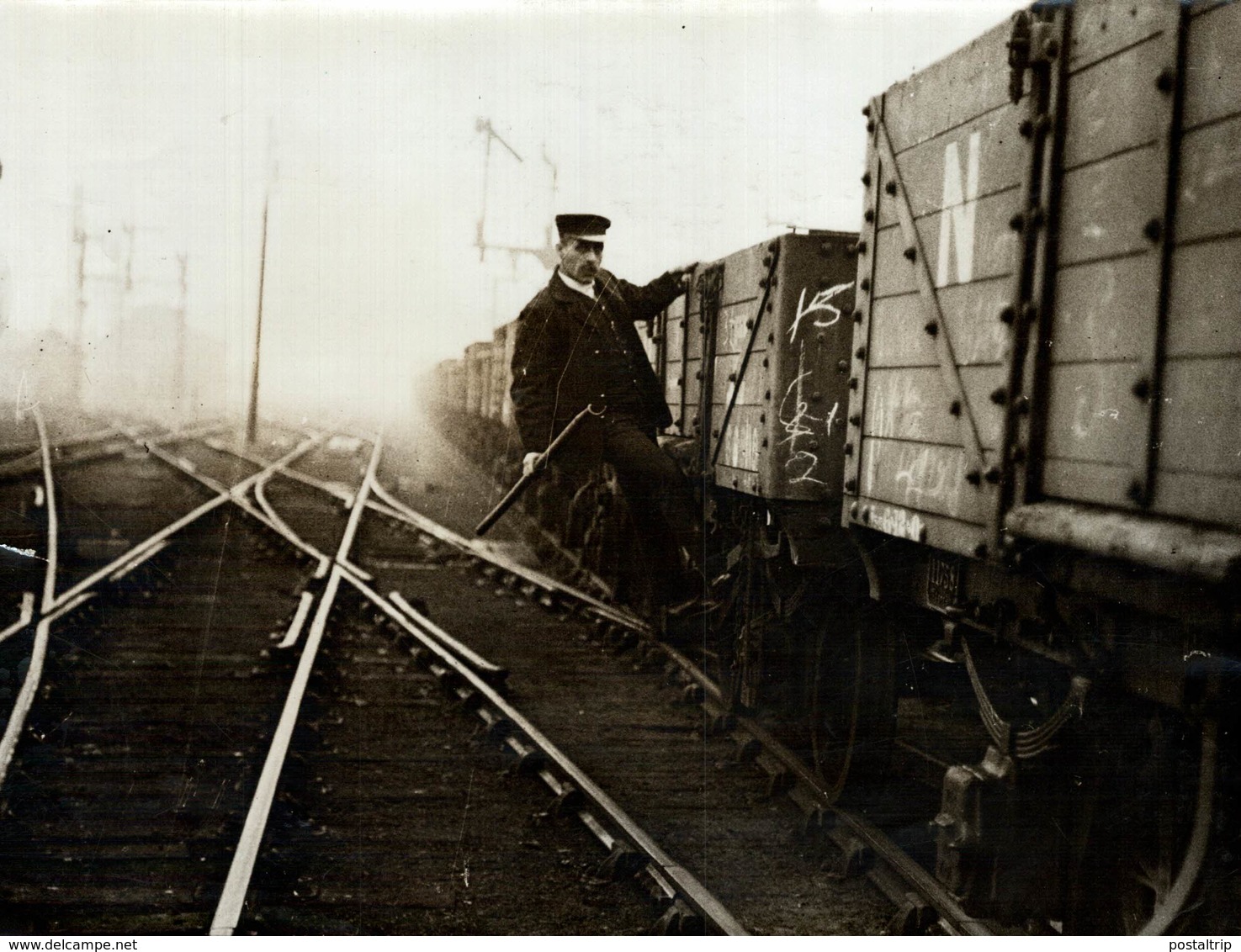 RAILWAY CHEMIN DE FER 21* 16 CM Fonds Victor FORBIN 1864-1947 - Trenes