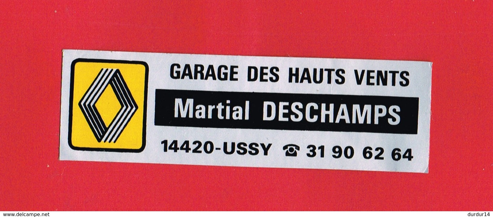 1 Autocollant GARAGE DES HAUTS VENTS à USSY 14 - Autocollants