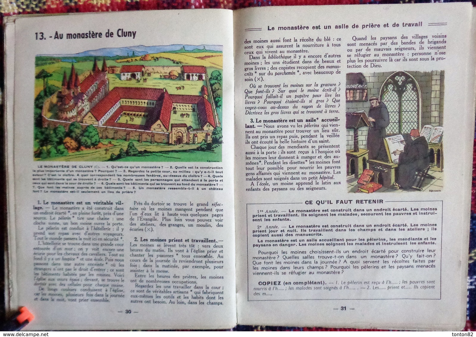 E. Billebault - Il y avait autrefois ... - Histoire de France - Cours élémentaire - Les Éditions de l'École  .