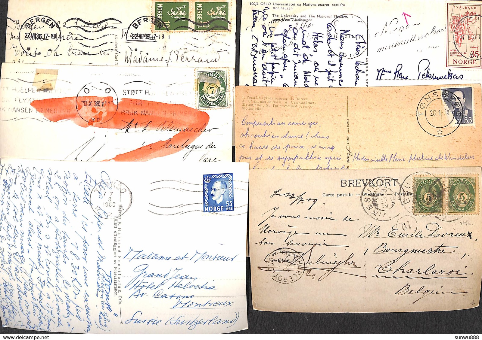 Norge Norway - Lot Of 6 Postcards .... Petit Prix/ Attractive Price - Norvège