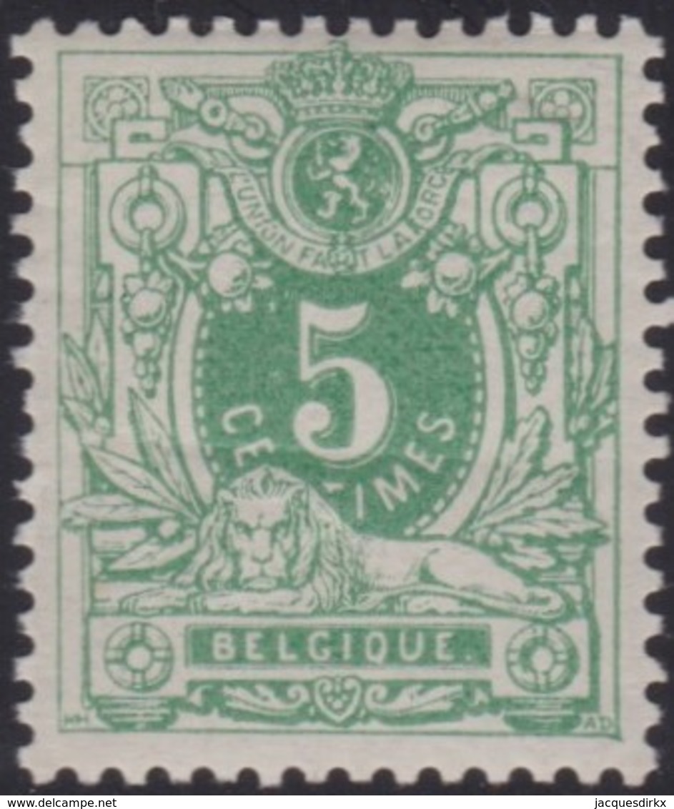 Belgie   .  OBP  .   45    .    *     .    Ongebruikt Met Charnier    .  /   .  Neuf  Avec Charniere - 1869-1888 Lion Couché